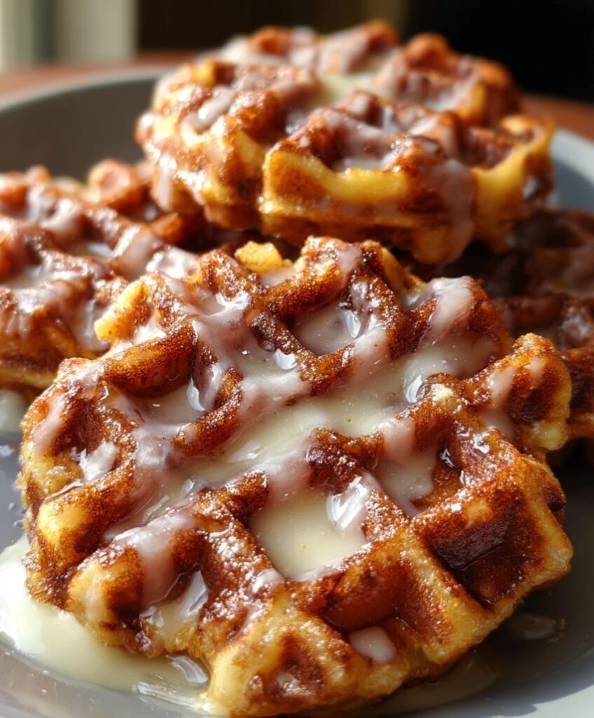 Apple Fritter Waffle Donuts