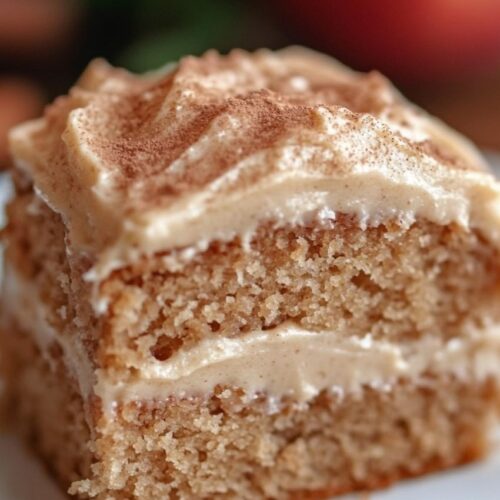 Applesauce Cake with Cinnamon Cream Cheese Frosting