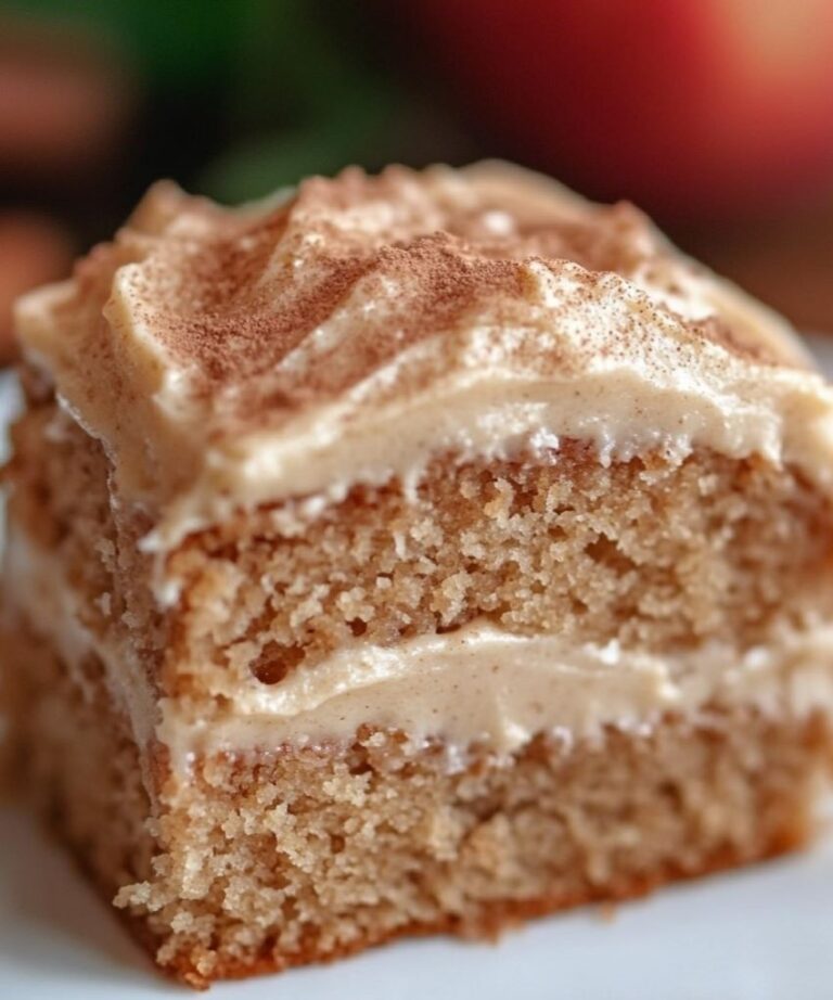 Applesauce Cake with Cinnamon Cream Cheese Frosting