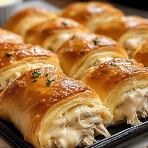 Baked Chicken Stuffed Crescent Rolls