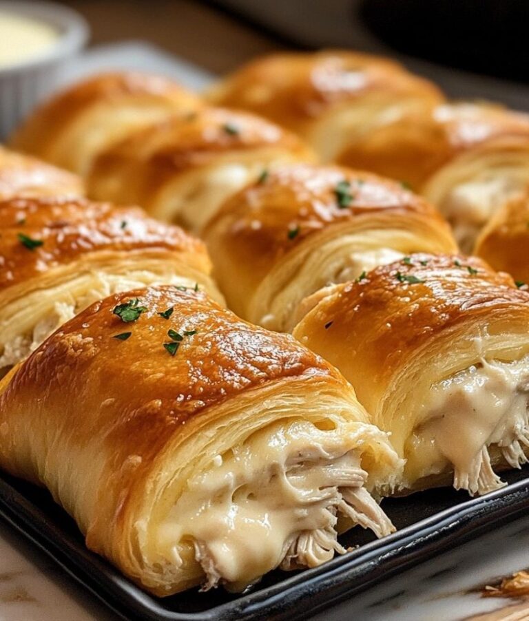 Baked Chicken Stuffed Crescent Rolls