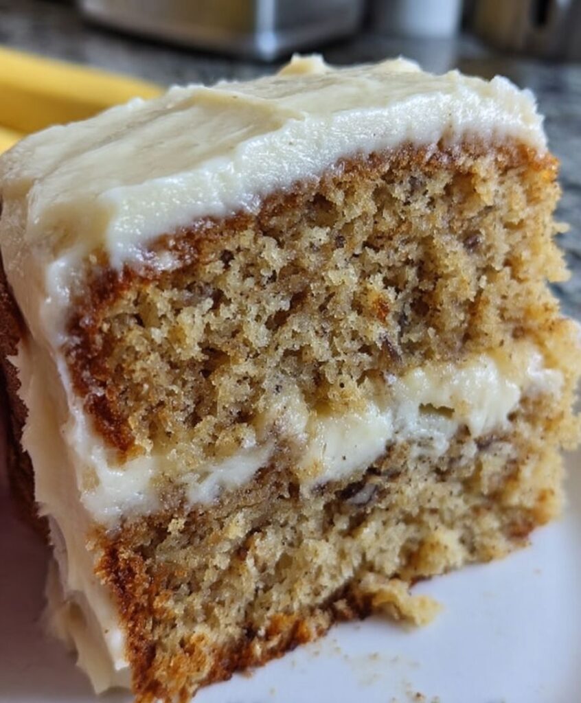 Banana Cake with Cream Cheese Frosting