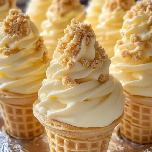Banana Pudding Cheesecake Cones