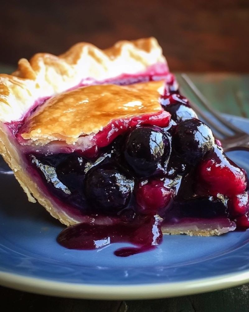 Blueberry Rhubarb Pie