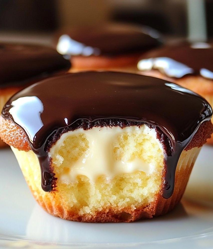 Boston Cream Pie Cupcakes