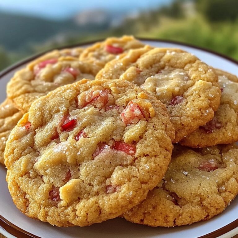 Brown Sugar Rhubarb Cookies