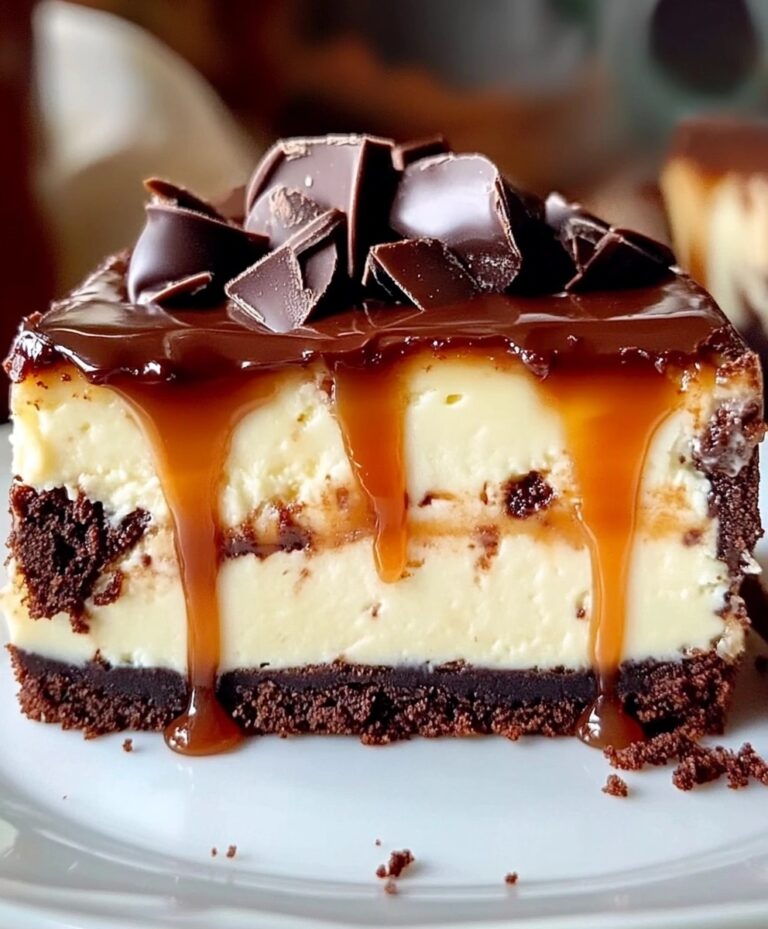 Caramel Brownie Cheesecake