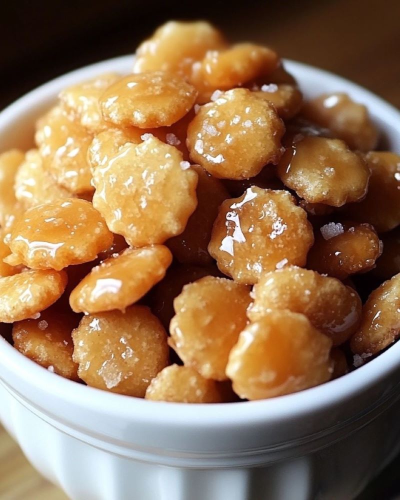 Caramel Crunch Oyster Crackers