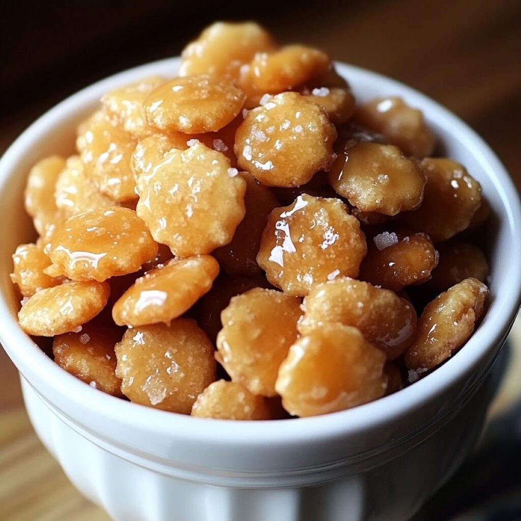 Caramel Crunch Oyster Crackers