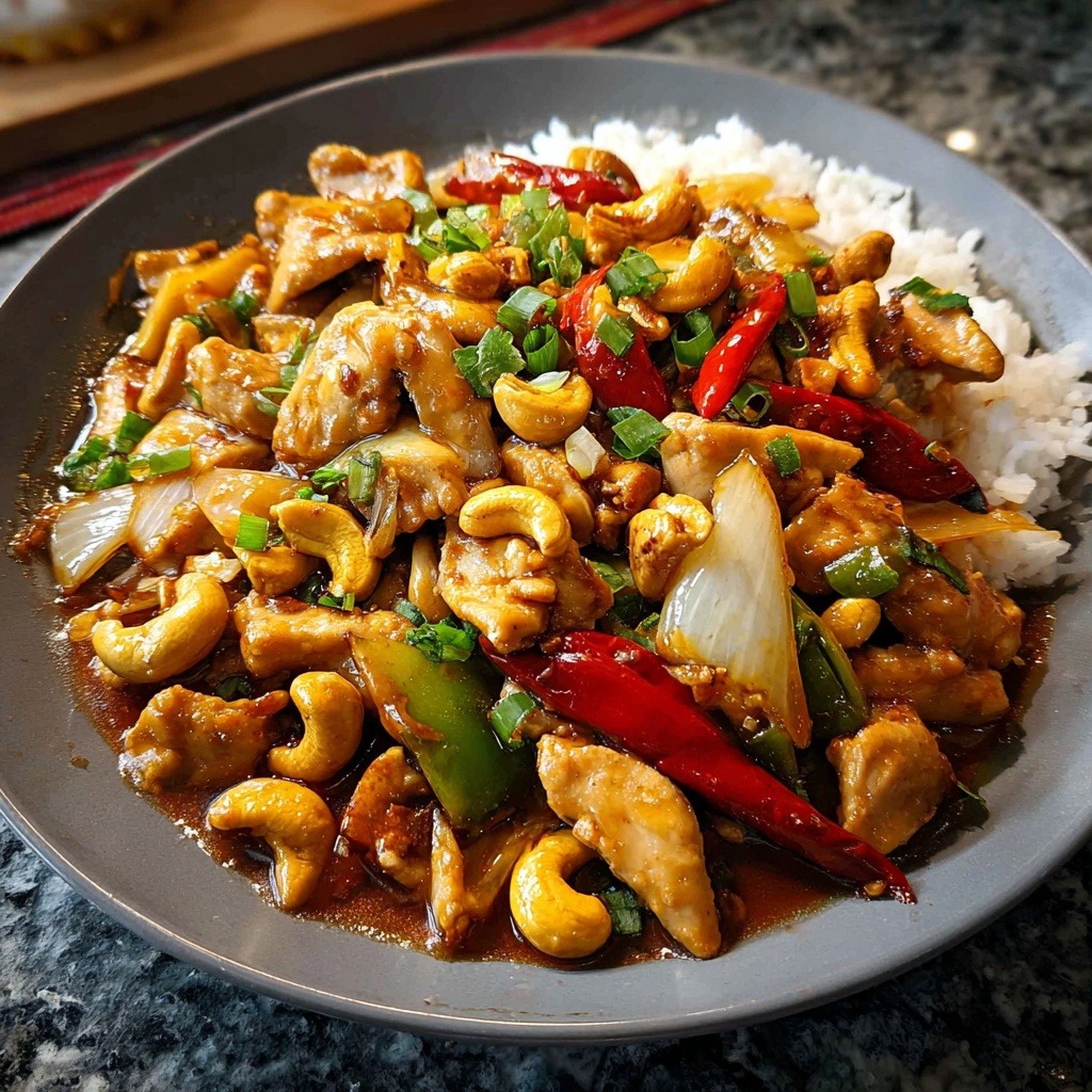 Cashew Chicken Recipe featured