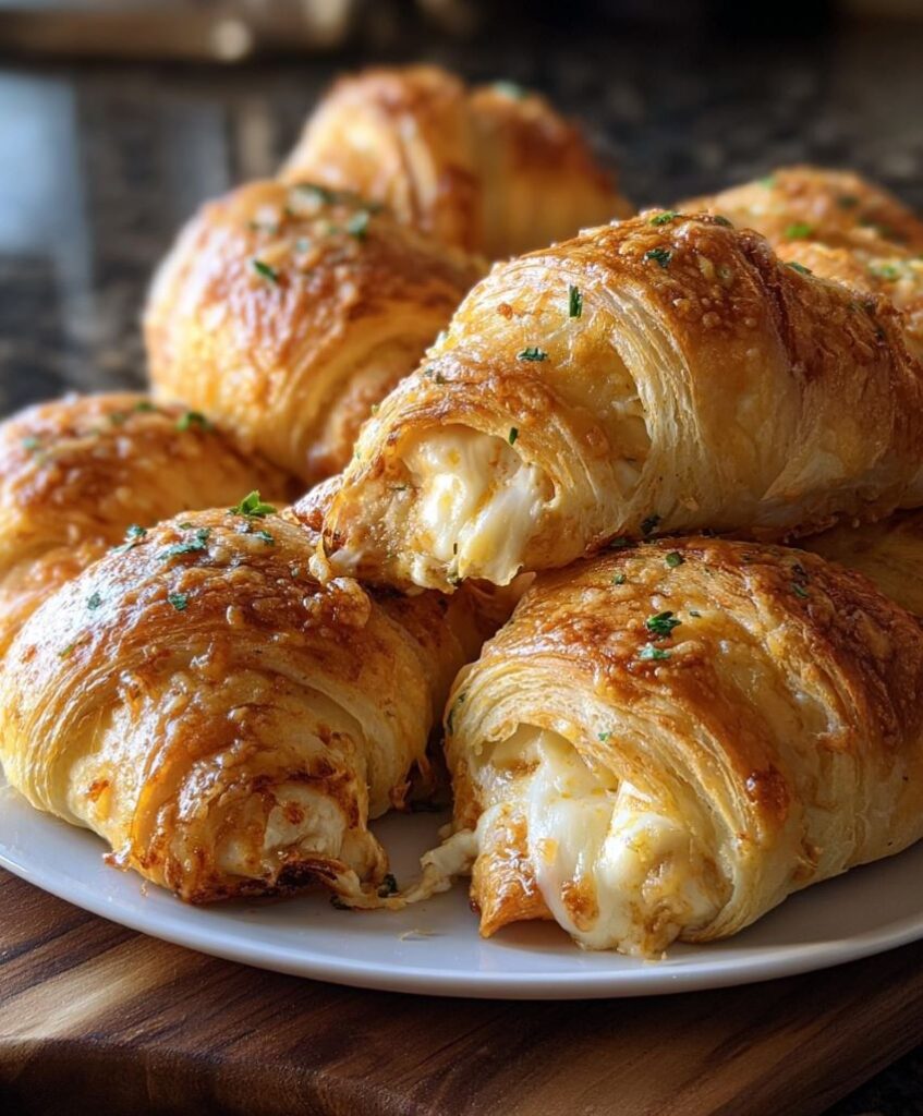 Cheesy Chicken Crescent Rolls