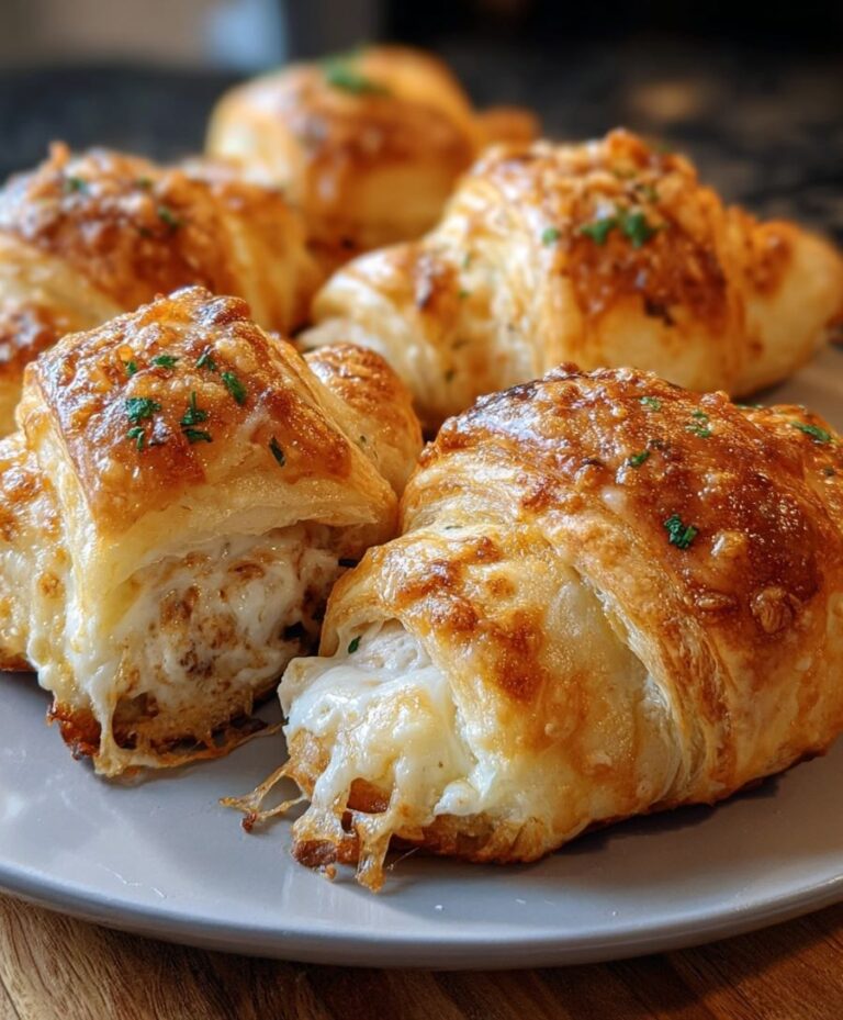 Cheesy Chicken Crescent Rolls
