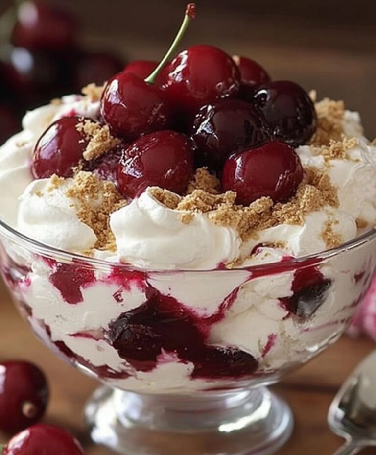 Delectable Cherry Cheesecake Fluff