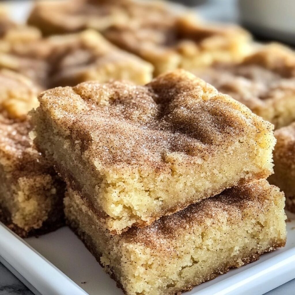 Chewy Snickerdoodle Cookie Bars