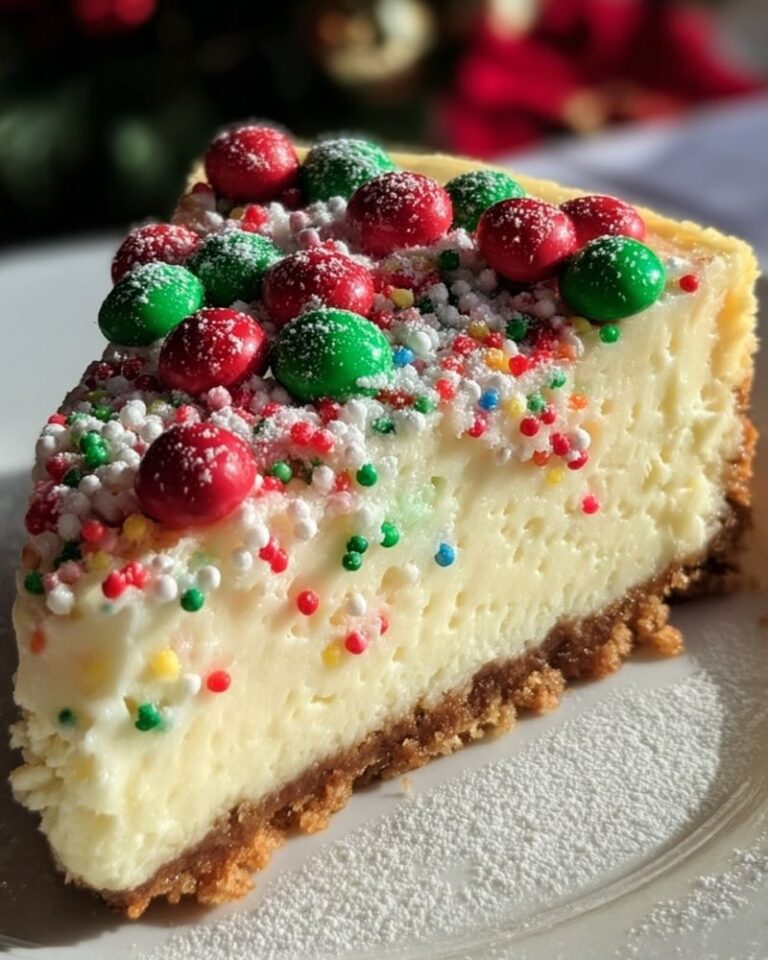 Christmas Sugar Cookie Cheesecake