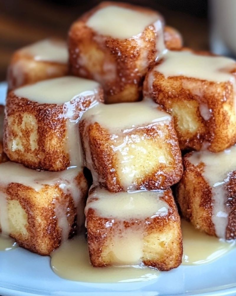 Cinnamon Roll French Toast Bites