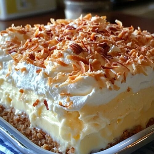 Coconut Cream Layered Dessert