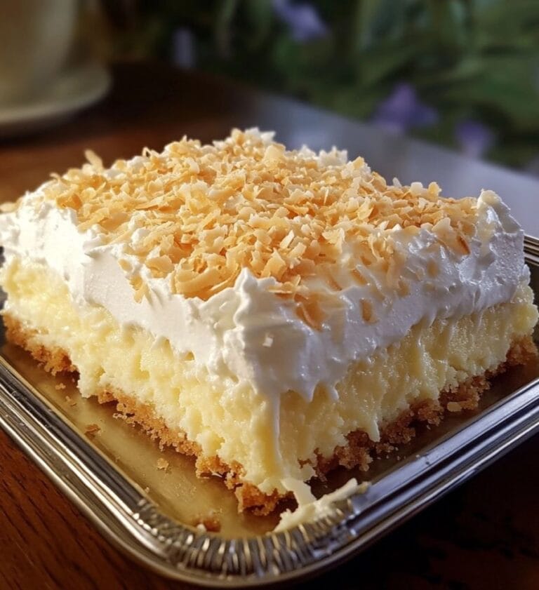 Coconut Cream Poke Cake