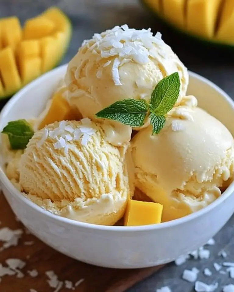 Coconut Mango Ice Cream