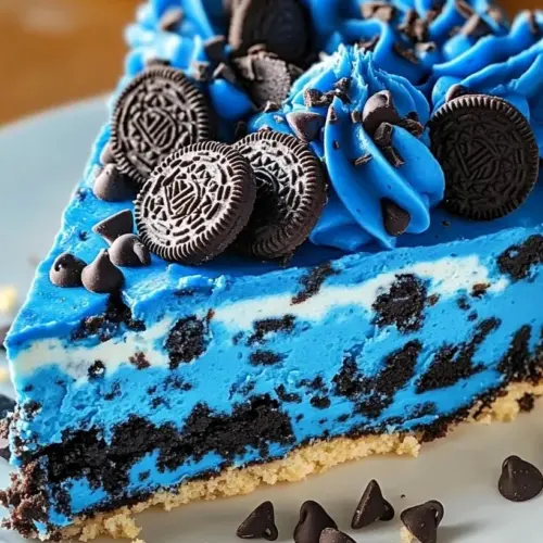 Cookie Monster Cheesecake