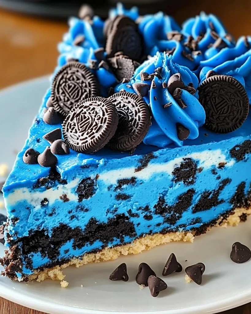 Cookie Monster Cheesecake