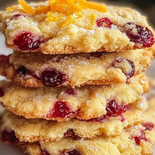 Cranberry Orange Shortbread Cookies