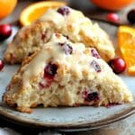 Cranberry Orange Sour Cream Scones