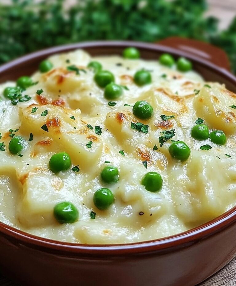 Creamed Potatoes and Peas
