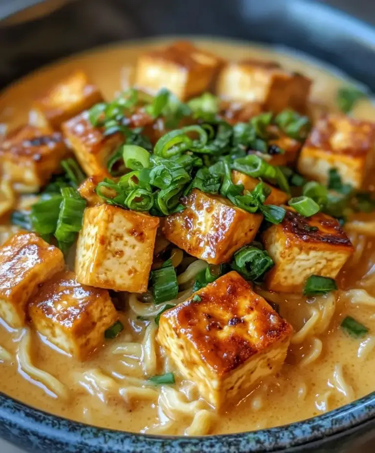 Creamy Peanut Tofu Ramen