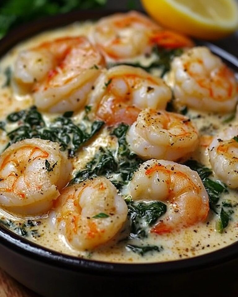Creamy Shrimp and Crab Spinach