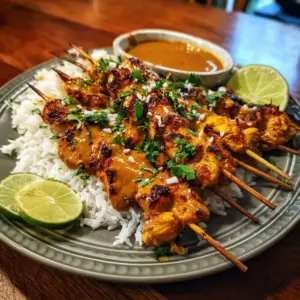Easy Chicken Satay with Homemade Peanut Sauce