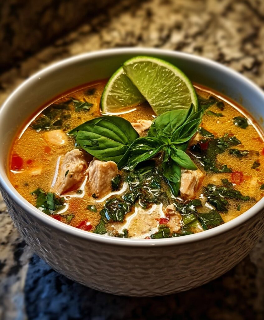 Fragrant Thai Chicken Soup with Basil and Zesty Lime POST