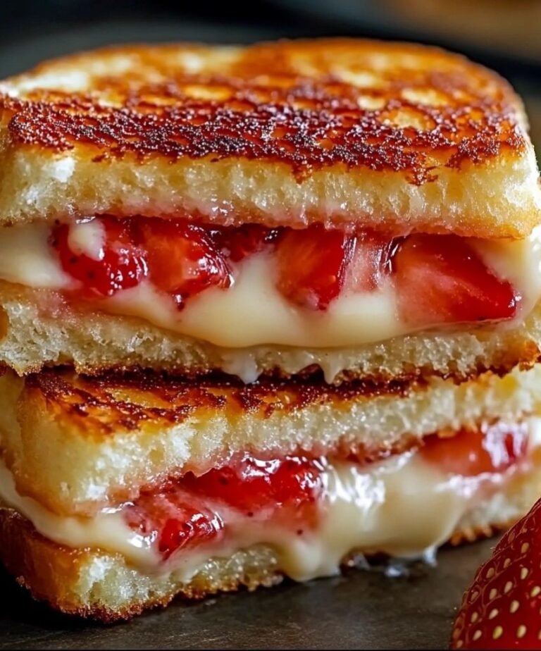 Fried Strawberry Cheesecake Sandwiches