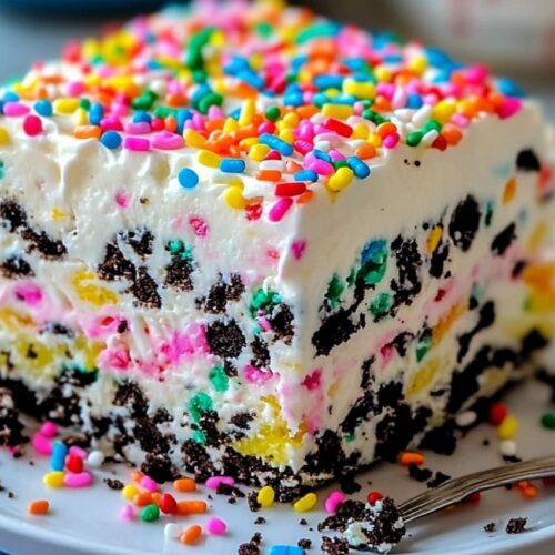 Funfetti Oreo Icebox Cake