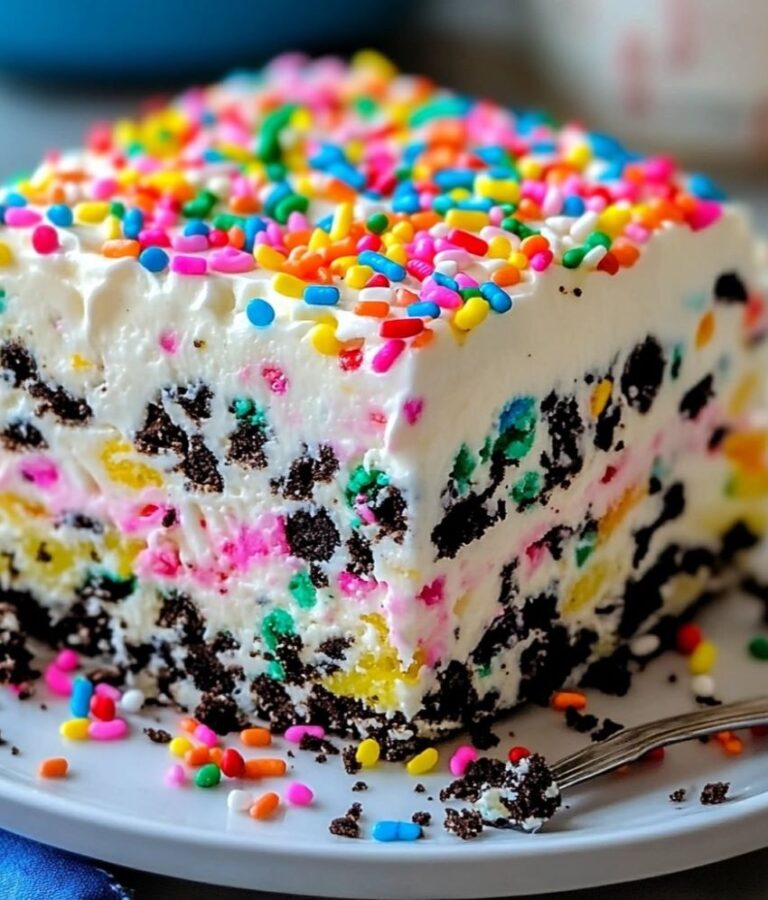 Funfetti Oreo Icebox Cake