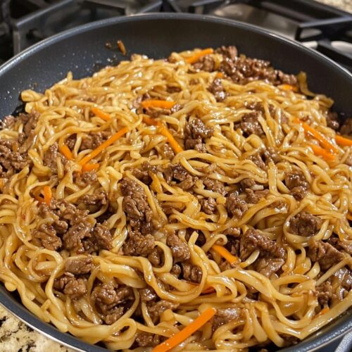 Garlic Hoisin Beef Noodles