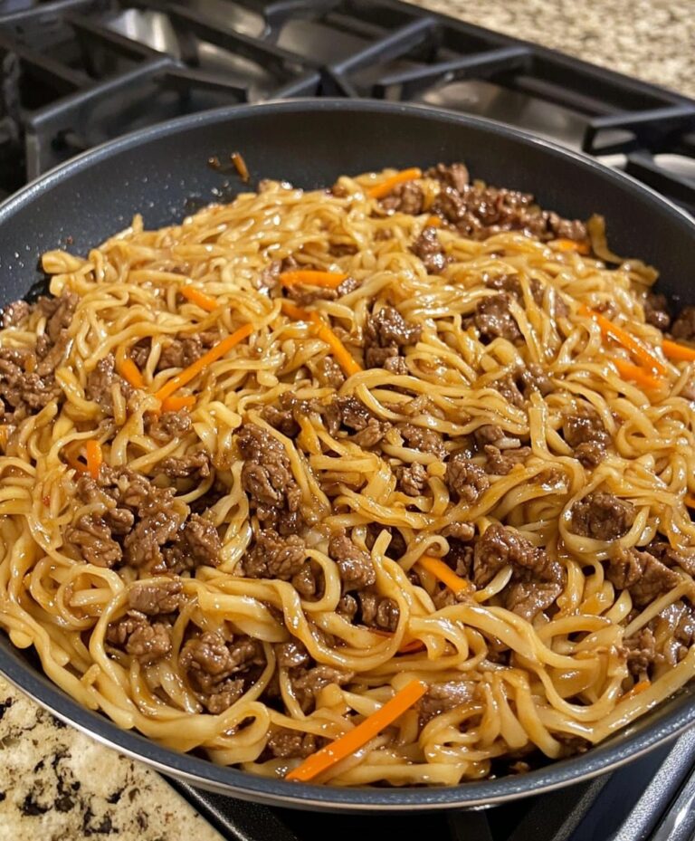 Garlic Hoisin Beef Noodles