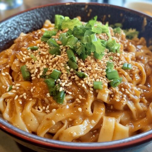 Garlic Sesame Peanut Noodles