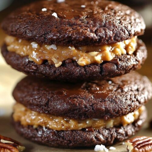 German Chocolate Whoopie Pies
