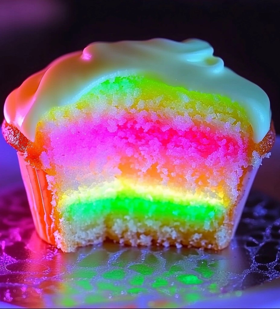 Glow-in-the-Dark Moonlit Cupcakes