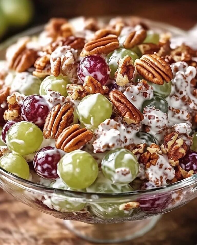 Grape Salad with Brown Sugar & Pecans