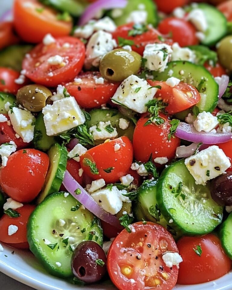 Greek Cucumber, Tomato, and Feta Salad