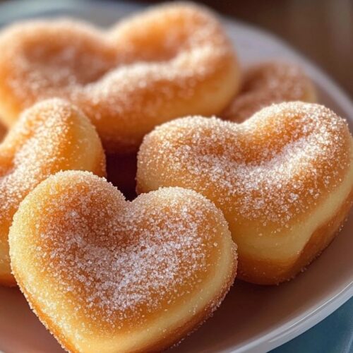 Heart-Shaped Sugar Donuts