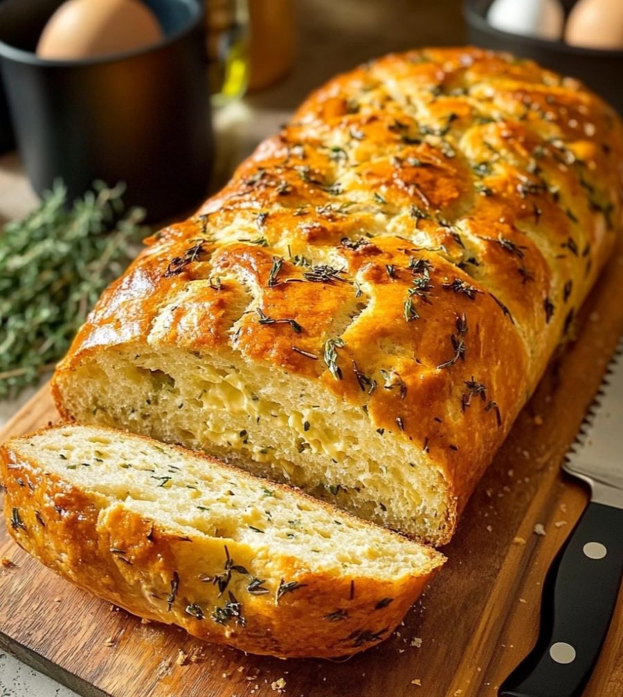 Herb and Cheese Bread Loaf