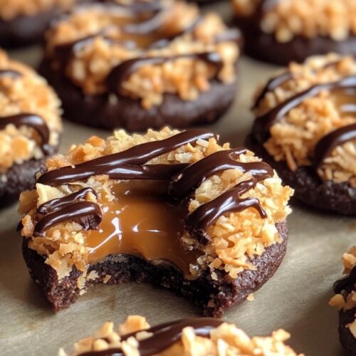 Homemade Samoas Girl Scout Cookies
