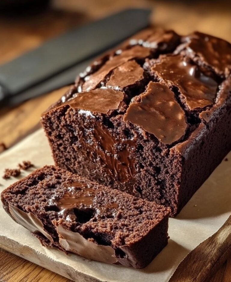 Hot Fudge Brownie Bread