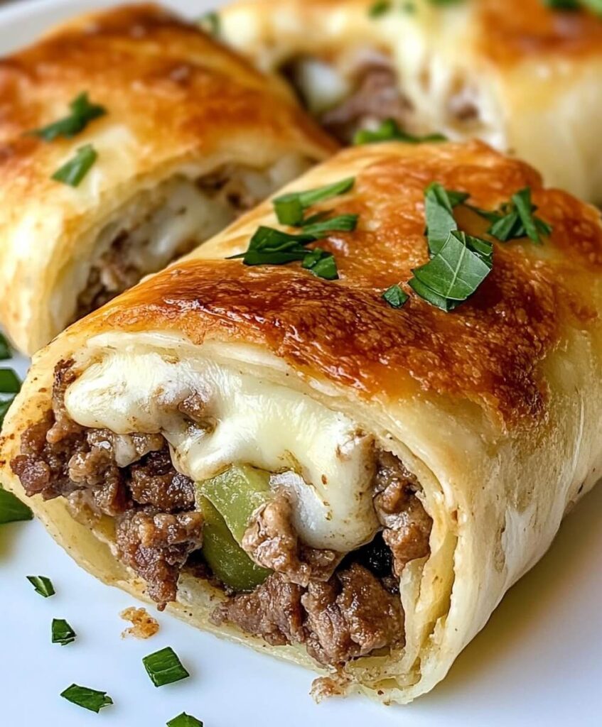 Keto Philly cheesesteak Roll Ups