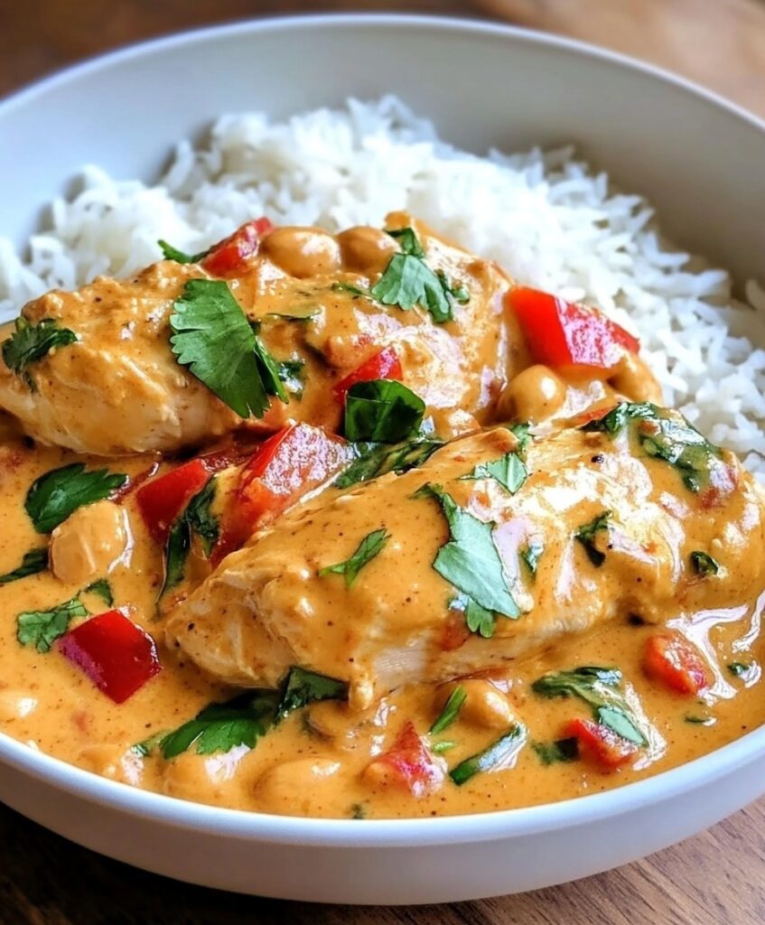 Melt‑In‑Your‑Mouth-Slow‑Cooked-Peanut-Chicken-Curry