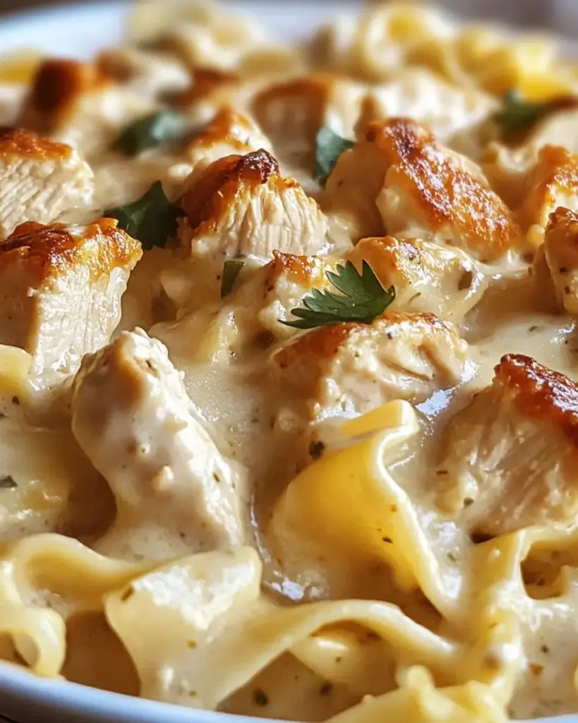 Mexican Chicken Alfredo Casserole