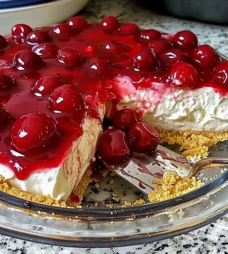 Easiest No-Bake Cherry Cheesecake
